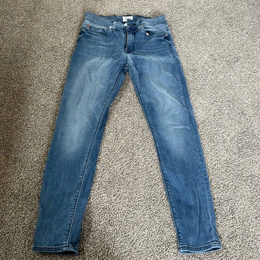 Hudson Midrise Crop Natalie Super Skinny Jean